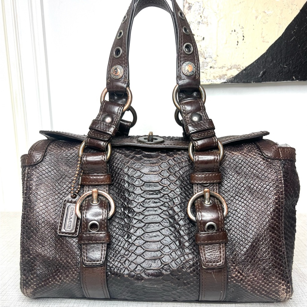 Limited Edition Coach Chelsea Python Embossed Lea… - image 6